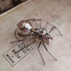 3d metal mechanical little spider insects model crafts for home decor collection