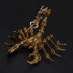 3d metal puzzle goldern scorpion king diy model kit