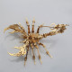 3d metal puzzle goldern scorpion king diy model kit