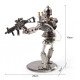 3d metal shooting battle punk soldier mecha model