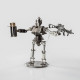 3d metal shooting battle punk soldier mecha model