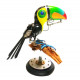3d metal steampunk toucan bird animals sculpture  assembled model kits collection