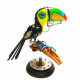 3d metal steampunk toucan bird animals sculpture  assembled model kits collection