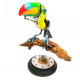 3d metal steampunk toucan bird animals sculpture  assembled model kits collection