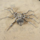 3d stainless steel assembled spider clock model handmade crafts