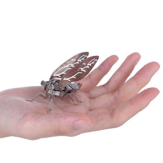 3pcs diy 3d mantis beatles cicada assembled model puzzle