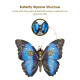 3pcs/ set steampunk 3d monarch butterflies model building kit