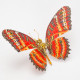 3pcs/ set steampunk red lacewing butterfly 3d metal model kits for her