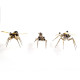 3pcs/set tiny metal steampunk bugs model kit diy toy