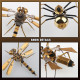 3pcs/set tiny metal steampunk bugs model kit diy toy