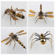 3pcs/set tiny metal steampunk bugs model kit diy toy