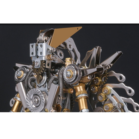 400+pcs diy metal mechanical ancient 3d fighting solider mecha assembly model kit adult