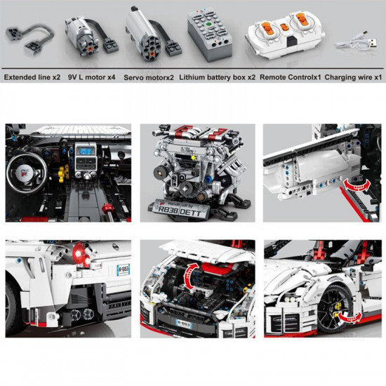 remote controlled r35 gtr 4097pcs