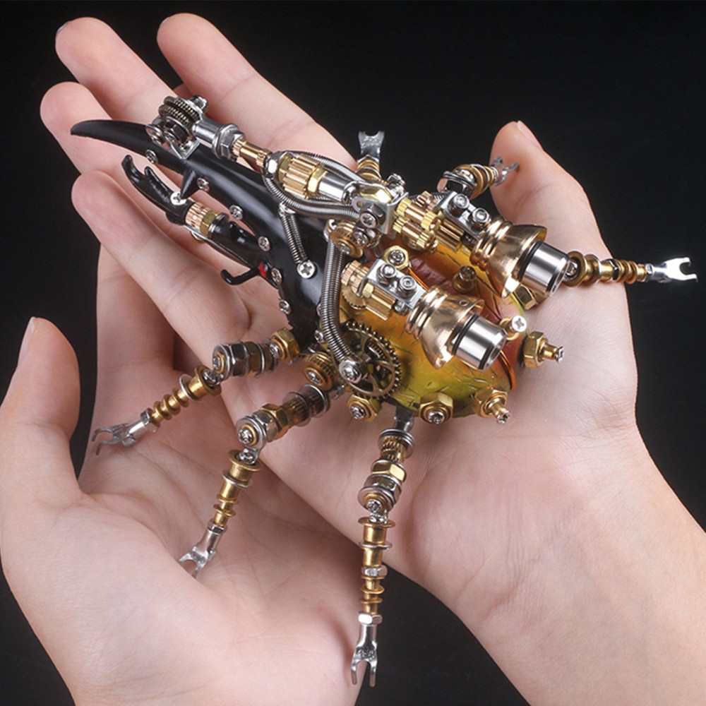 417pcs metal 3d diy mechanical assembly eastern dynastes tityus insect ...
