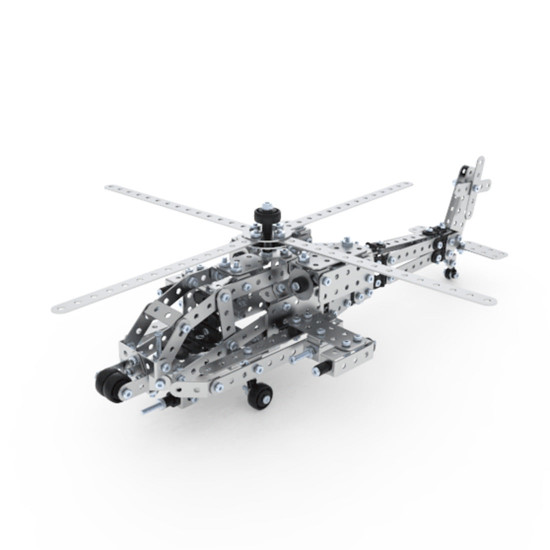 466pcs+ diy assembly 3d metal military warplane helicopter  model kits puzzle toys