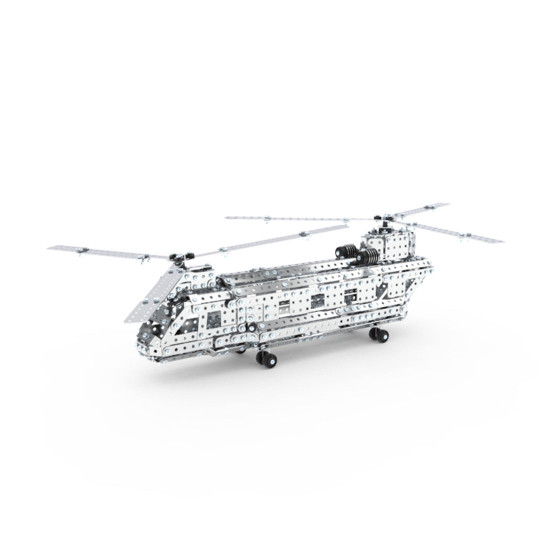 466pcs+ diy assembly 3d metal military warplane helicopter  model kits puzzle toys