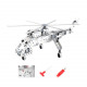 466pcs+ diy assembly 3d metal military warplane helicopter  model kits puzzle toys