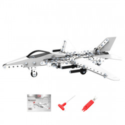 466pcs+ diy assembly 3d metal military warplane helicopter  model kits puzzle toys