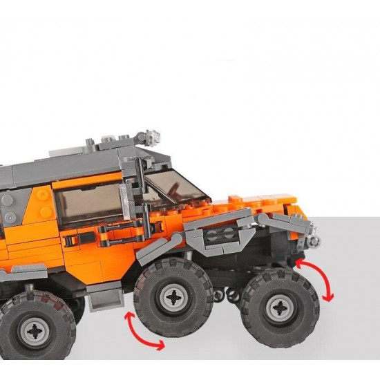 8 wheel drive truck 466pcs