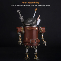 480pcs+ steampunk ancient soldier assembly metal pen holder-assassin