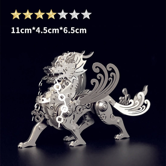 49pcs diy big pixiu  mini 3d metal puzzle model assembly kit toys