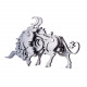 4pcs griffin wild wolf cattle horse diy 3d stainless steel metal puzzle model