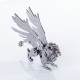 4pcs griffin wild wolf cattle horse diy 3d stainless steel metal puzzle model