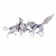 4pcs griffin wild wolf cattle horse diy 3d stainless steel metal puzzle model