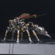 4pcs 3d diy metal mechanical dragonfly firefly wasp termite insects assembly model set