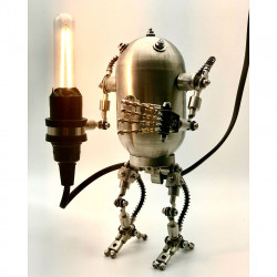 50pcs+ steampunk style iron little robot man with light sword model kits to build y1001 50pcs+ steampunk style iron little robot man with light sword model kits to build y1001