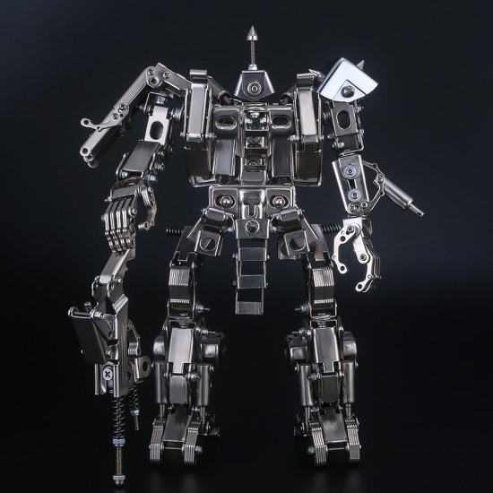 547pcs 25cm 3d metal assembly combat mecha figure model building kit