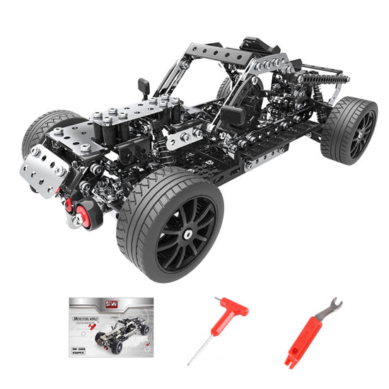 618pcs diy stainless steel assembly off-road vehicle crawler car toy model building kit