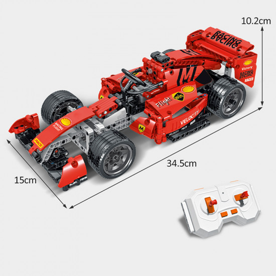 remote controlled formula race car 631pcs