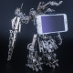 638pcs blade master metal war assault mecha assembly model kit phone holder 2in1