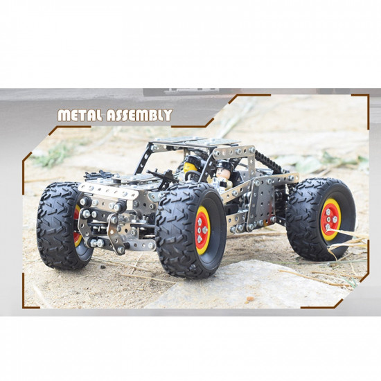 694pcs 3d metal off road monster truck puzzle model kit assembly toy for adults