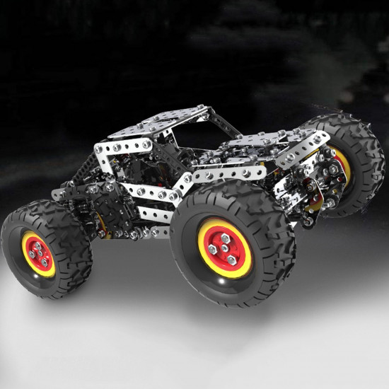 694pcs 3d metal off road monster truck puzzle model kit assembly toy for adults