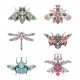 6pcs/ set gemsect 3d metal insect diy model kits metal puzzle jigsaw toys