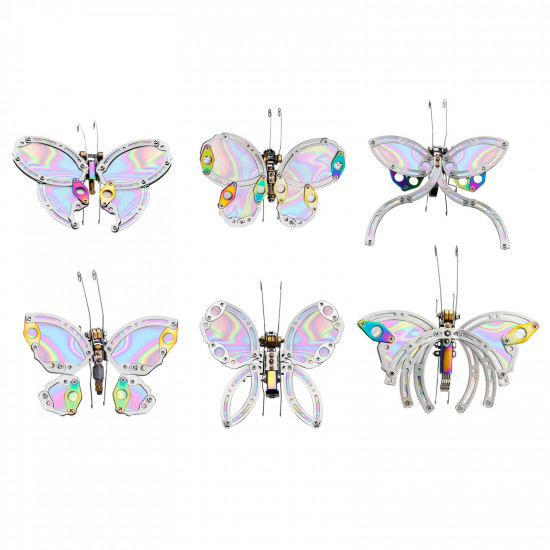 6pcs/set steampunk butterflies effect in chaos world diy kit