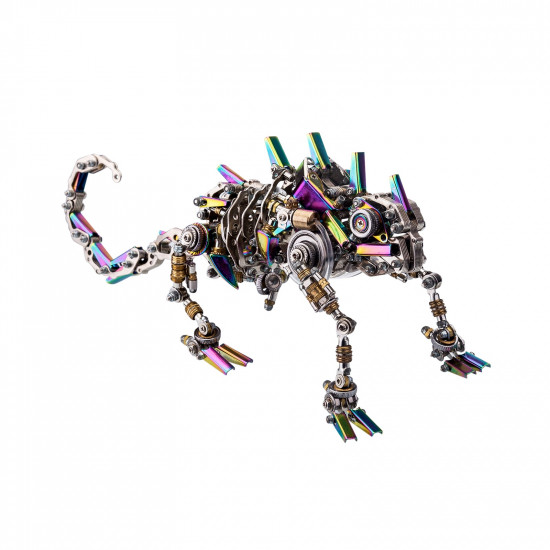 745pcs steampunk mechanical mutant chameleon metal lizard kit difficult puzzle