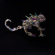 745pcs steampunk mechanical mutant chameleon metal lizard kit difficult puzzle