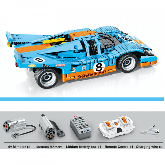 remote controlled 1970 le mans race car 783pcs