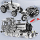 890pcs+ metal clockwork-driven tractor diy model toys