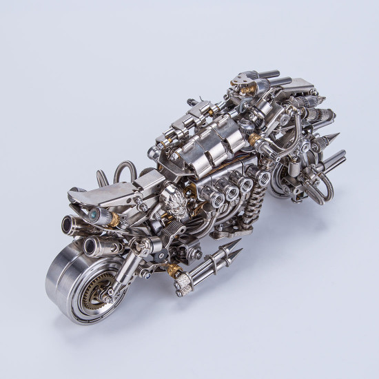 900+pcs pursuit motorcycle 3d metal puzzle kits gift for biker difficult puzzle