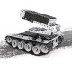 945pcs 3d metal puzzle assembly rocket and tank military model kit