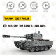 952pcs diy assembly metal  2.4g rc tank military model puzzle toy