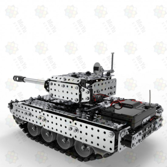 952pcs diy assembly metal  2.4g rc tank military model puzzle toy