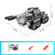 969pcs assembly diy stainless steel 3d puzzle  tank model kit