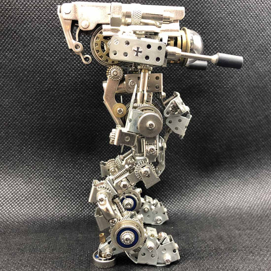 adult diy metal assembly 3d robot mecha puzzle toy model for home decor