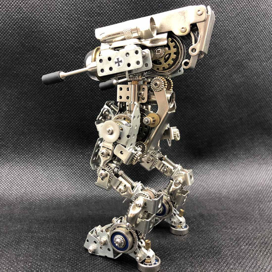 adult diy metal assembly 3d robot mecha puzzle toy model for home decor