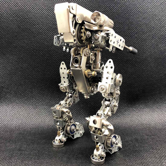 adult diy metal assembly 3d robot mecha puzzle toy model for home decor